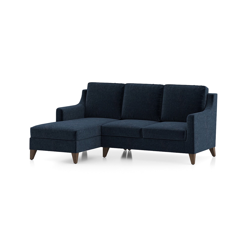 Abbey Sectional Sofa (Colour : Cobalt, Cushion : Hard, Seater : Left Aligned 2 Seater + Left Aligned Chaise)