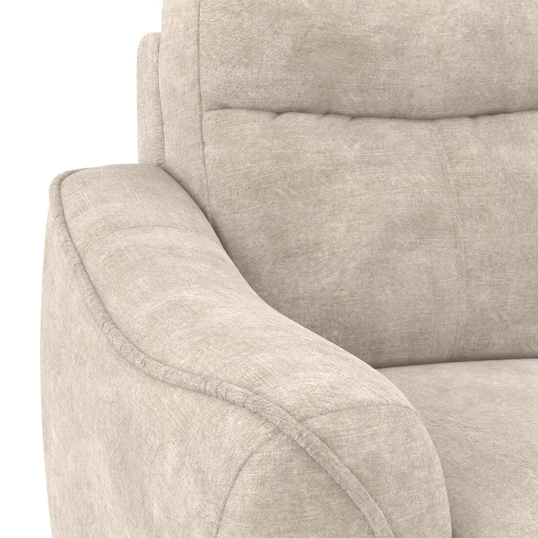 Ronan 2 Seater Fabric Sofa In Beige Colour