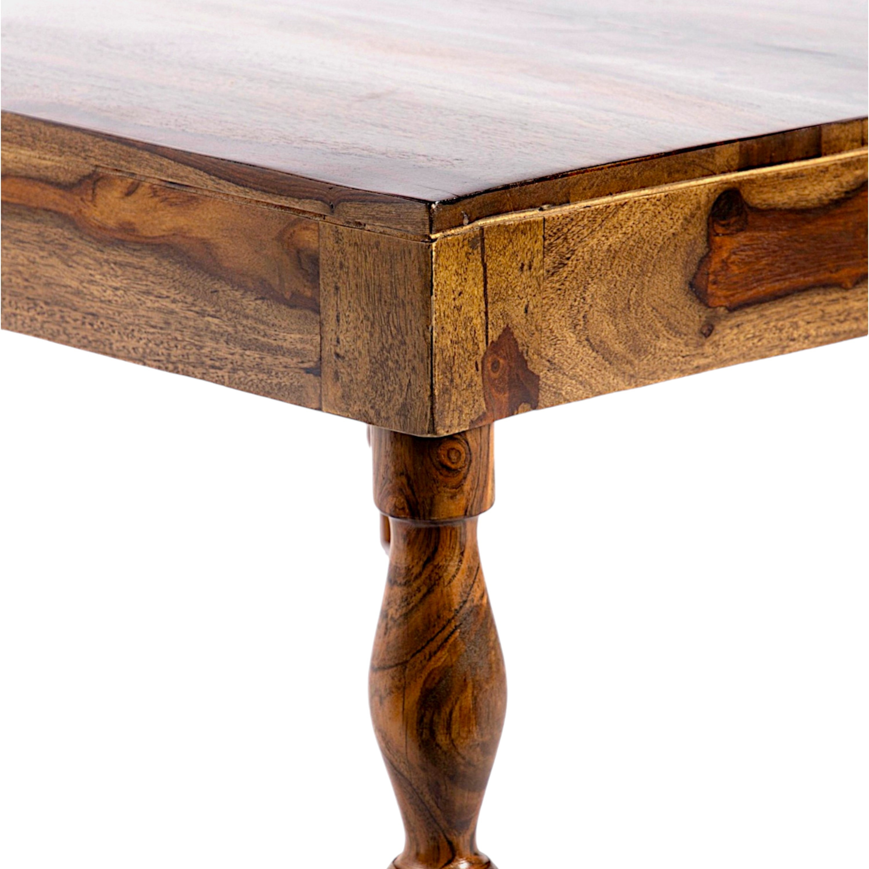 Sydney Sheesham Wood Coffee Table In Teak Finish
