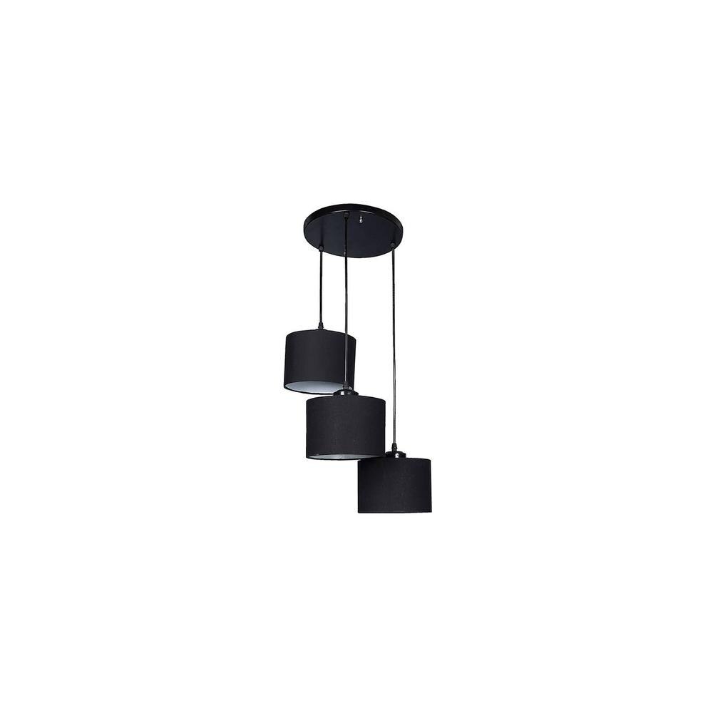 Winston Black Fabric Cluster Hanging Light