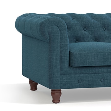 Winchester Sofa Set (Colour : Colonial Blue , Seater : 3+2+1+1)