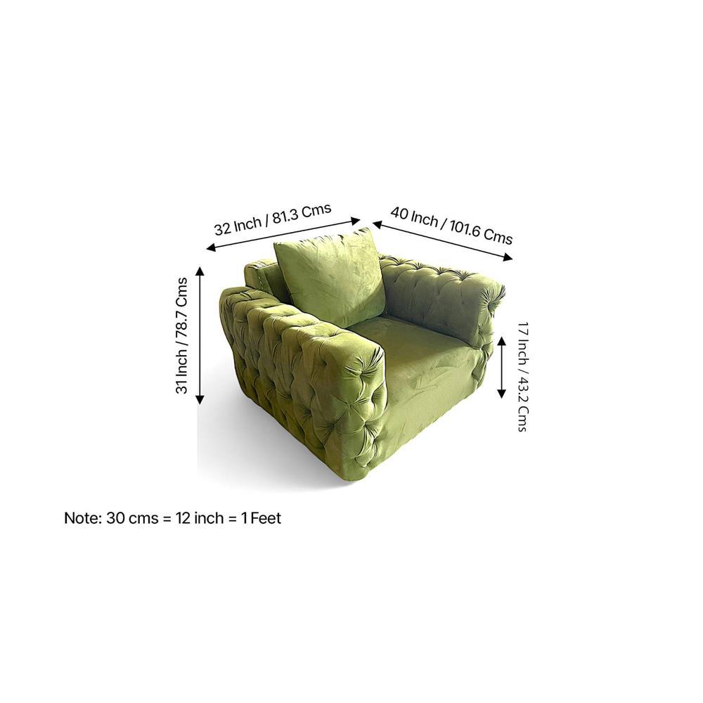 Jackson Solid Wood Contemporary 1 Seater Accent Chair