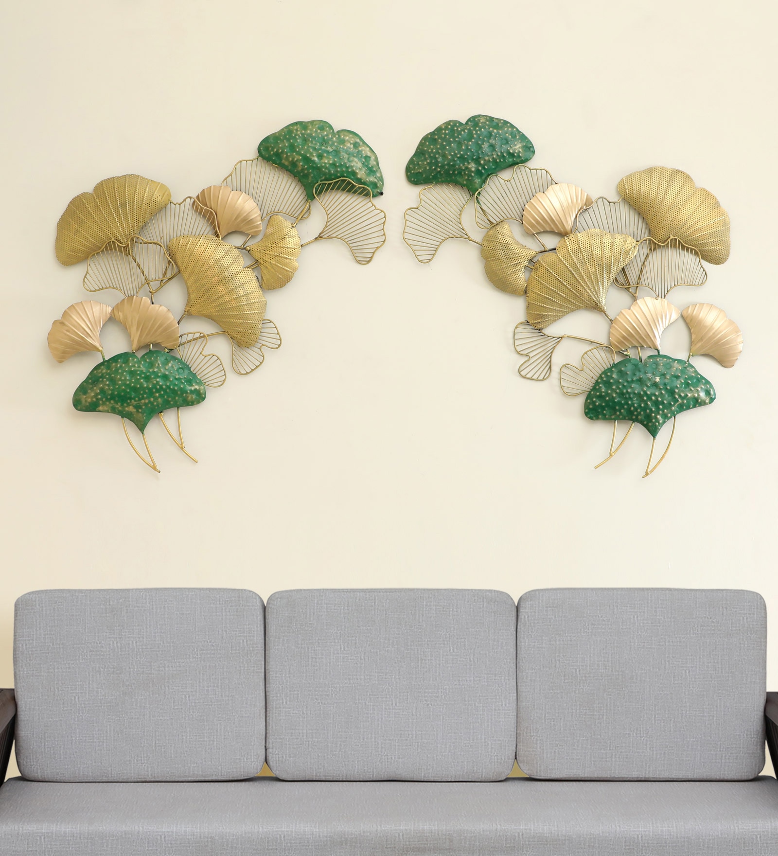 W-Luv Abstract Metal Wall Decor in Multicolor Set of 1-image-1