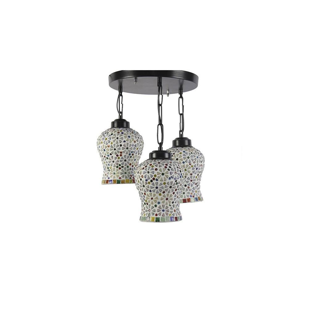 Raphael Multicolour Glass Cluster Hanging Light
