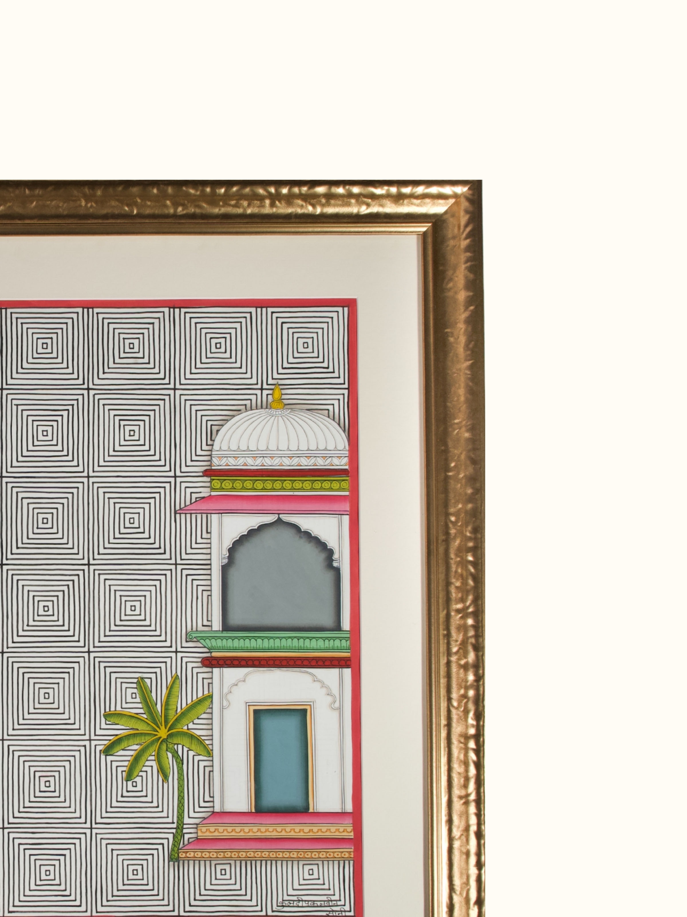 Canopy Geometric Illusion Pichwai Painting