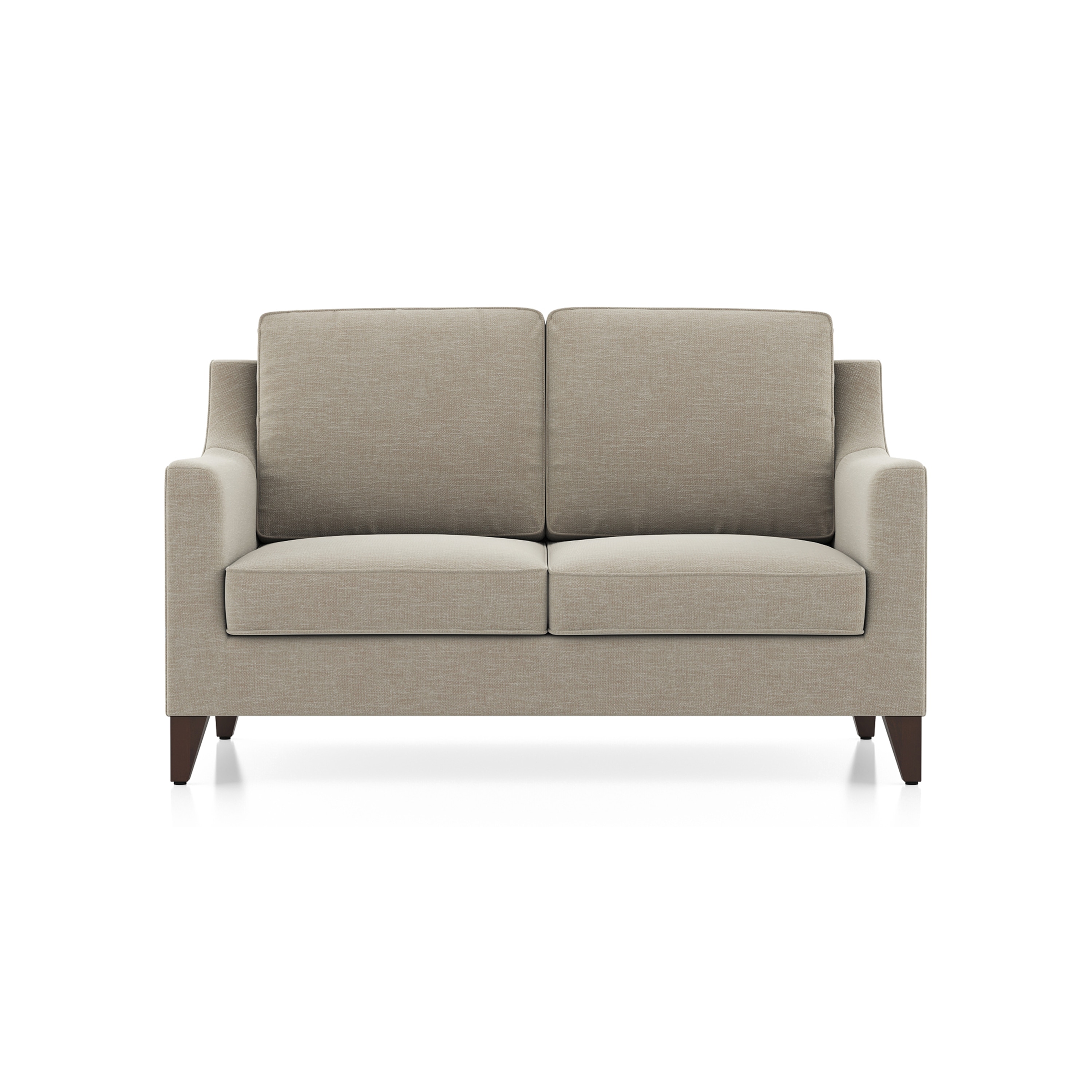 Abbey Sofa (Colour : Oyster Beige, Cushion : Hard, Seating Capacity : 2 Seater)