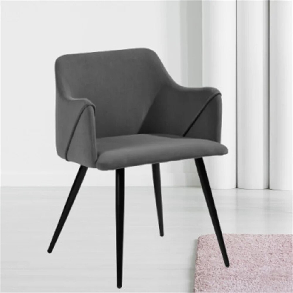 Hanner Metal Accent Chair in Grey Colour