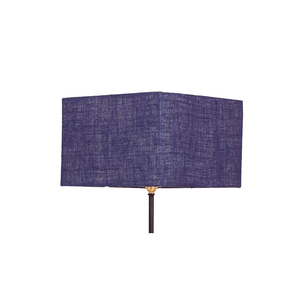 Earvin Blue Cotton Shade Floor Lamp