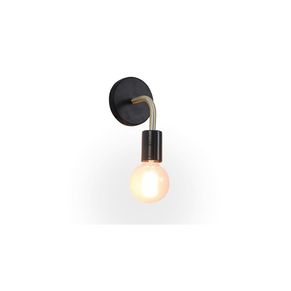 Brass Black Metal Wall Light