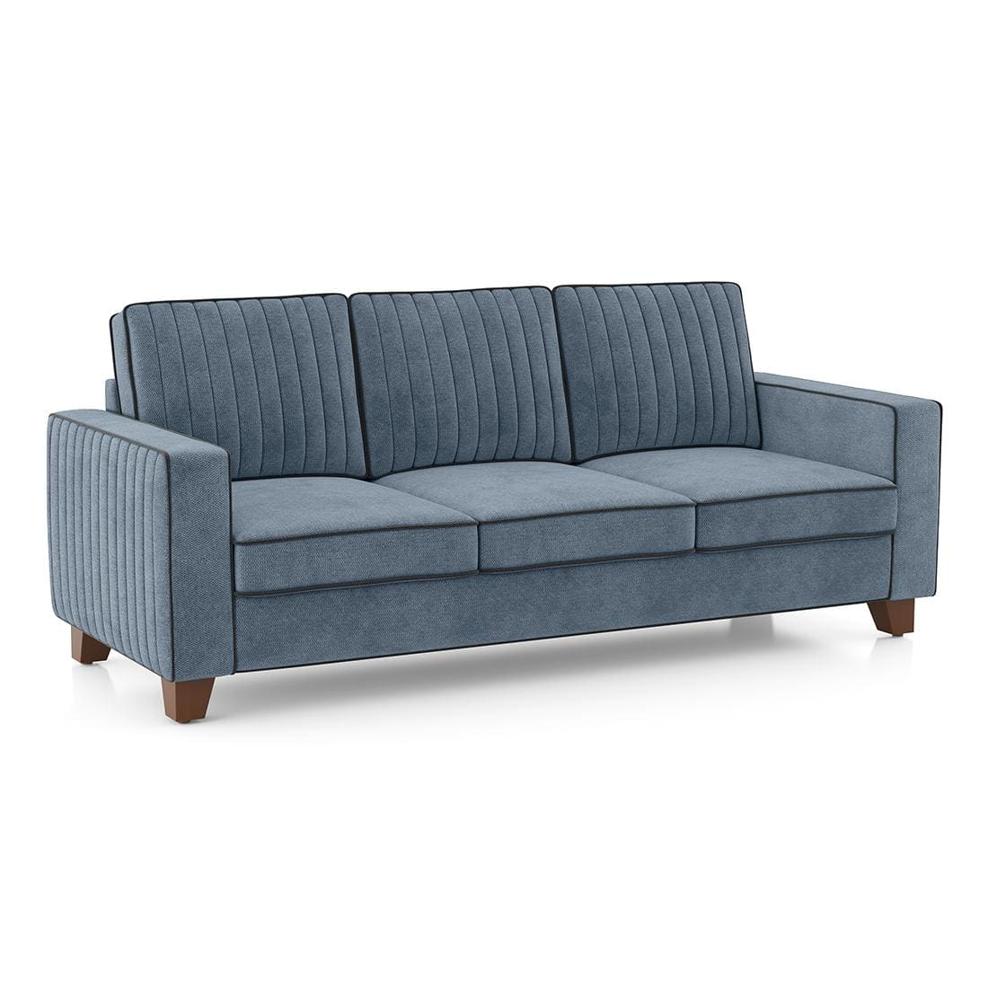Apollo Neo Sofa (Colour : Ocean Weave, Seating Capacity : 3 Seater, Cushion Type : Soft, Back Height : Regular Back)