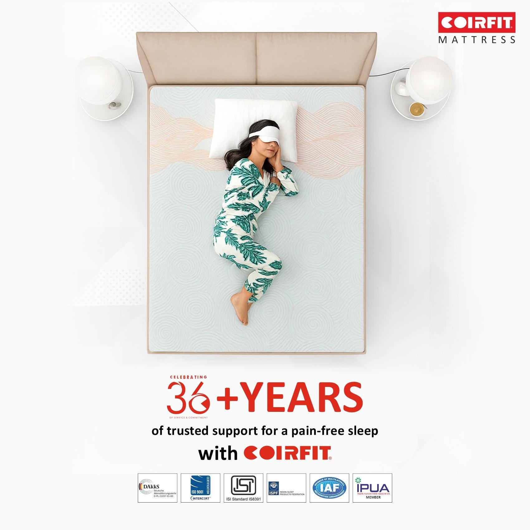 MemospaOrthopedic Euro Top With SRTX Technology 8 Inch King Size Memory Foam Mattress (75X72 Inches), Rebonded Foam Backcare,All Side Quilted,SoftRelax Comfort