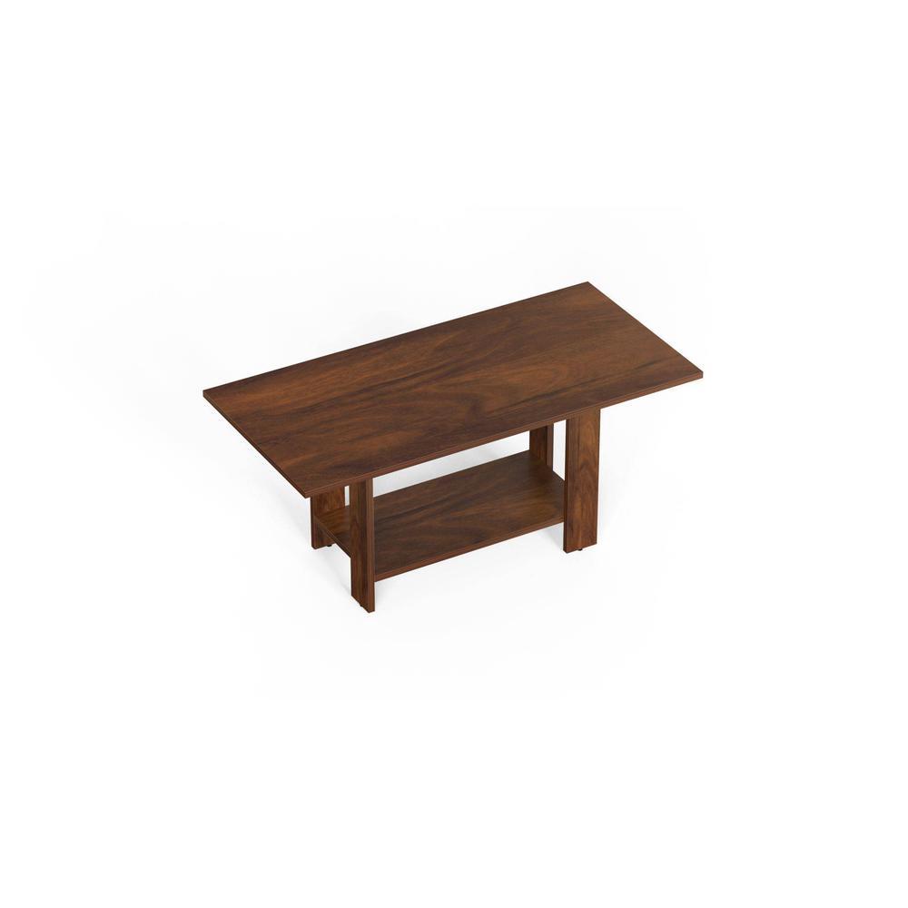 Osnale Engineered Wood Rectangular Shape Coffee Center Sofa Tea/Teapoy Console Table For Sofa Set Living Room Home Hall (Brown Maple)