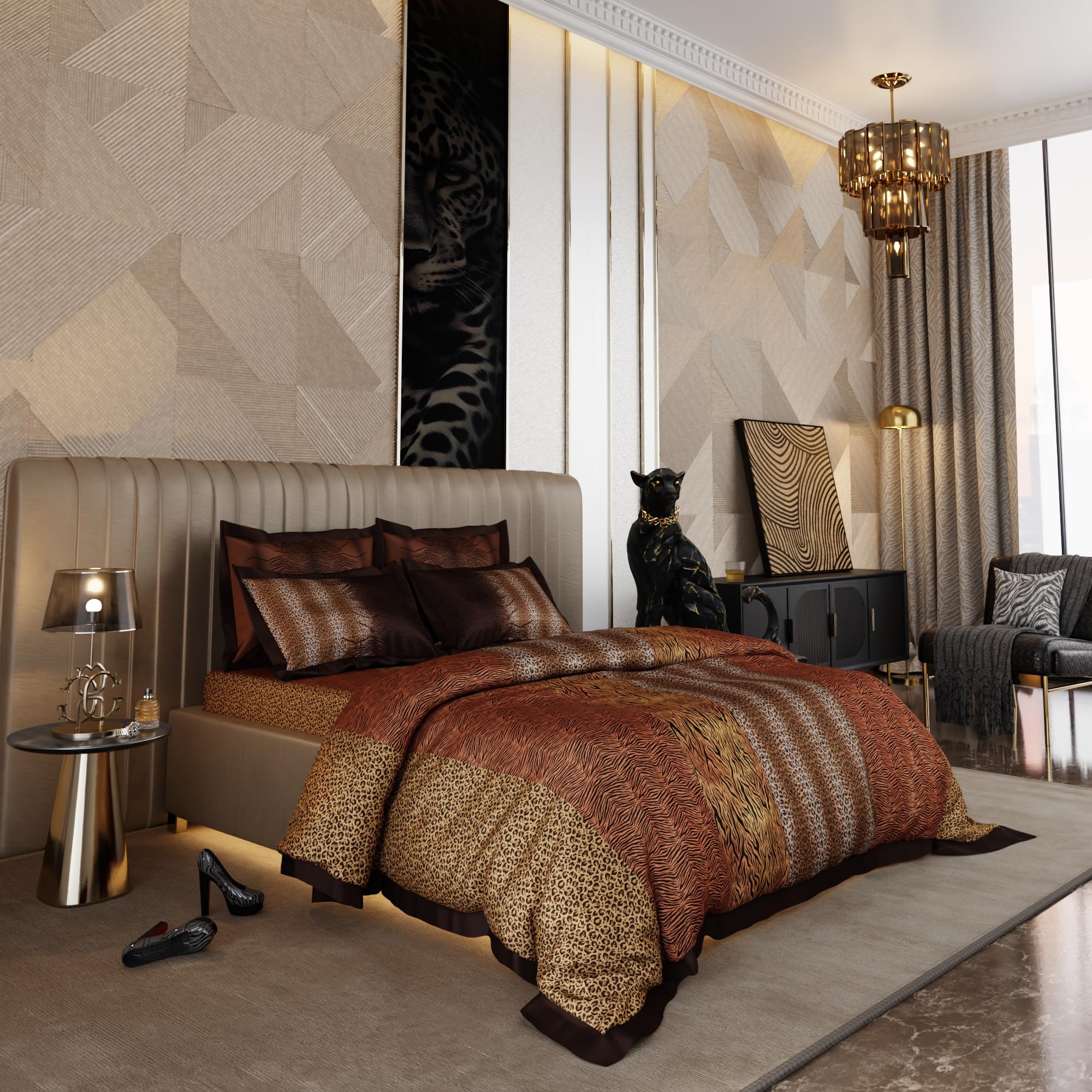 Stoa Paris King Size Enriched Cotton Comforter, 300TC Aesthetic AC Comforter , 300TC Golden Savannah - Stoa Paris