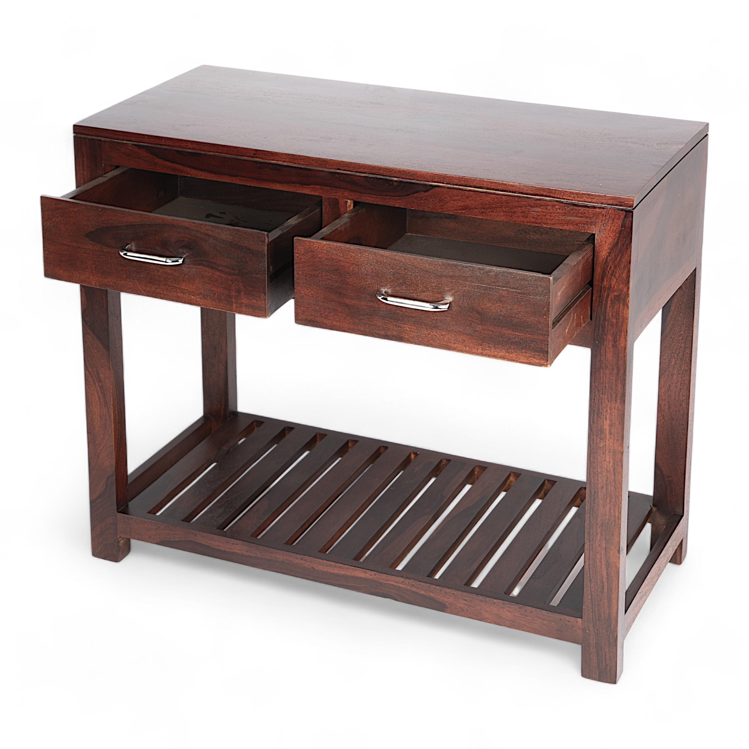 Allen Console Table - Walnut Finish