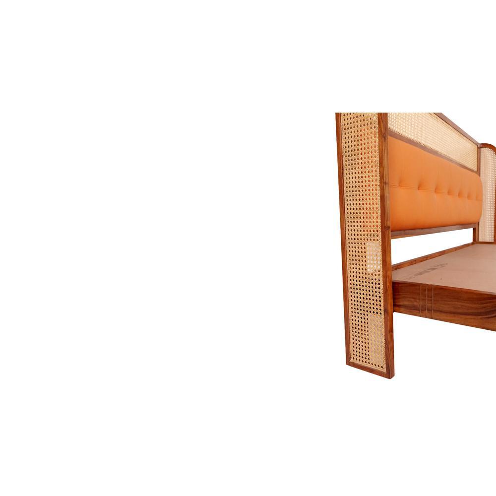 Halston Solid Wood Non Storage Bed In Provincial Teak Finish