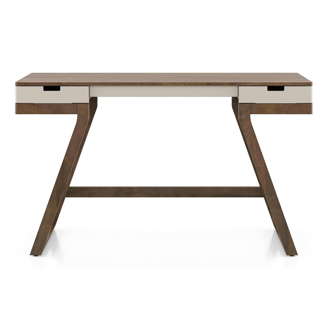 Truman Study Table Creamy Crust in Danish Walnut Finish