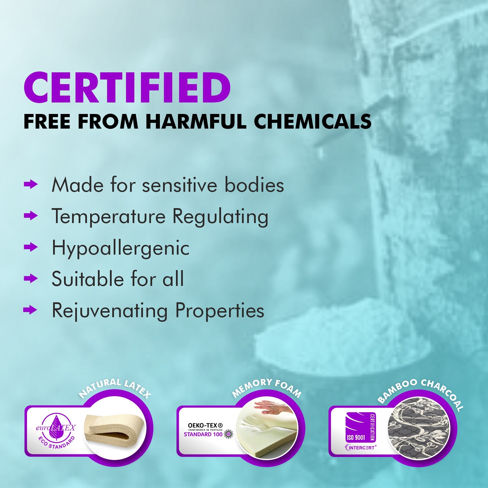 Memolatex Cool Gel Memory Foam Latex Foam Mattress