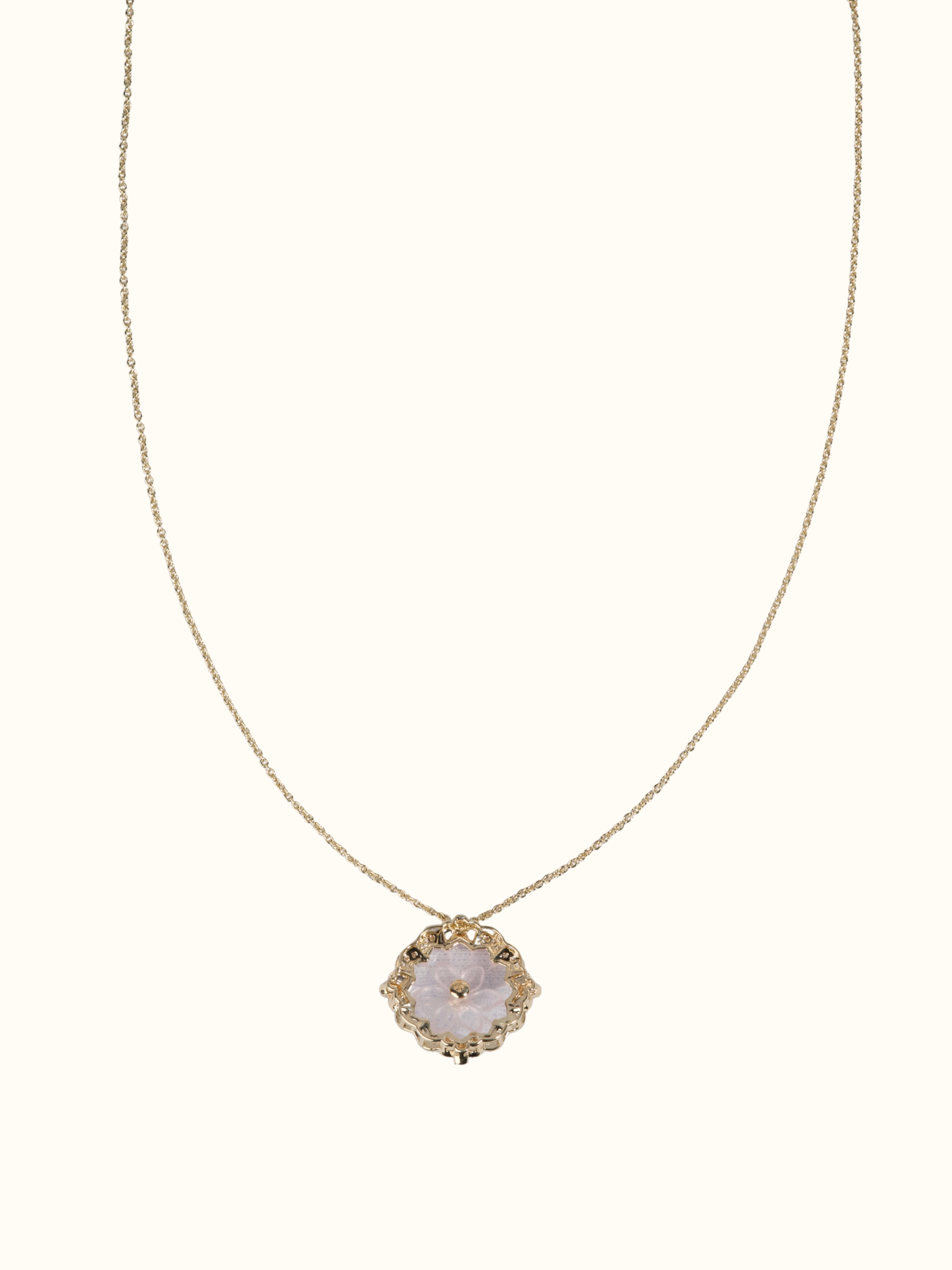 Lapidary 14 Karat Gold Pendant & Chain