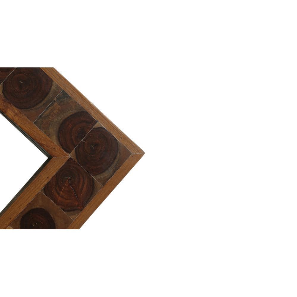 Grove Wooden Blocks Patchwork Wall Mirror