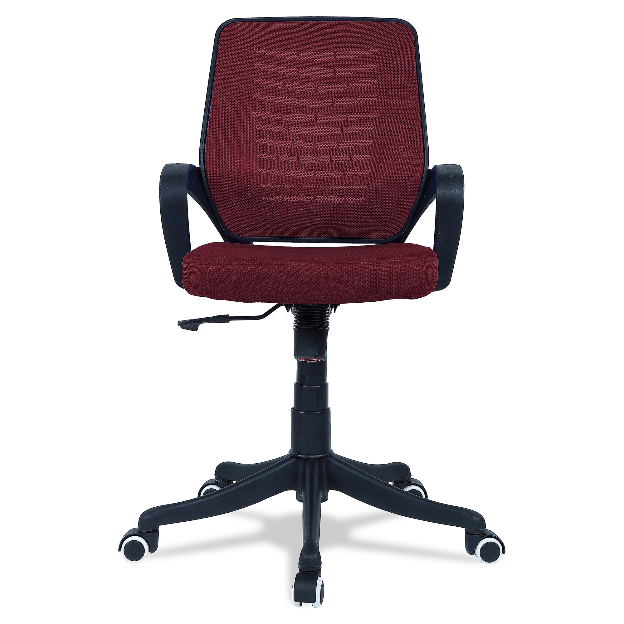 Diicea Mid Back Ergonomic Chair in Maroon Colour
