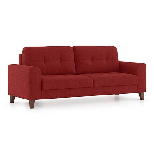 Verona Premium 3 Seater Fabric Sofa in Salsa Red Colour