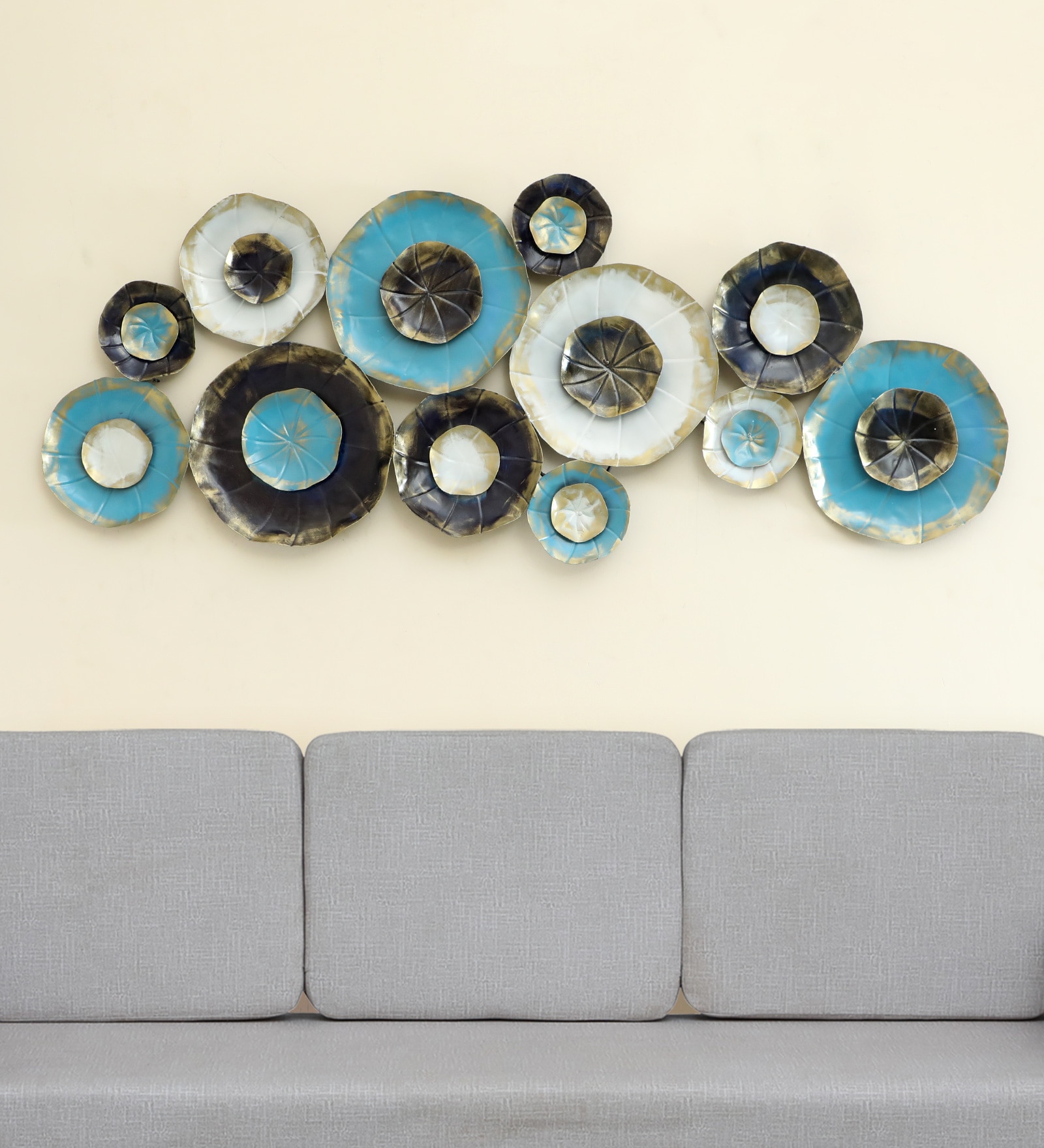 vedas exports W-Zara Abstract Metal Wall Decor in Multicolor Set of 1-picture-10