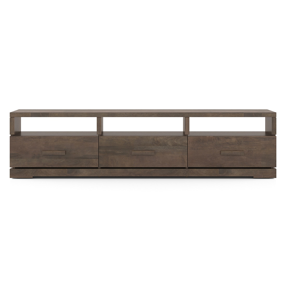 Carmond Solid Wood TV Unit in Danish Walnut Finish