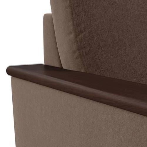 Corby Essential 1 Seater Fabric Sofa in Daschund Brown Colour