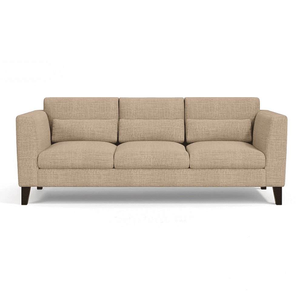 Lewis 3 Seater Fabric Sofa in Sandshell Beige Colour