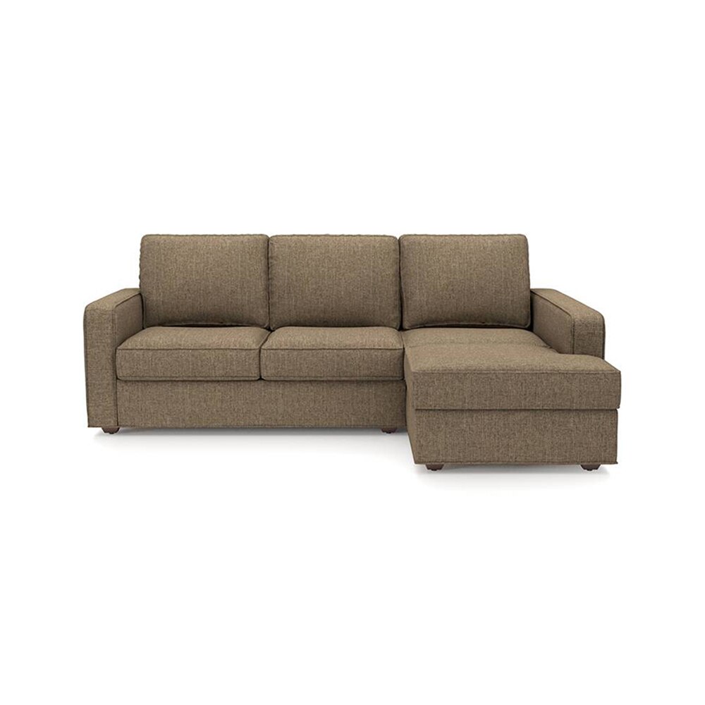 Apollo Sofa (Colour : Dune, Cushion : Hard, Back Type : Regular, Seating Capacity : Right Aligned 3 Seater + Right Aligned Chaise)