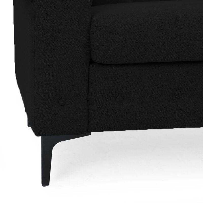 Rolex Fabric Sofa - Black