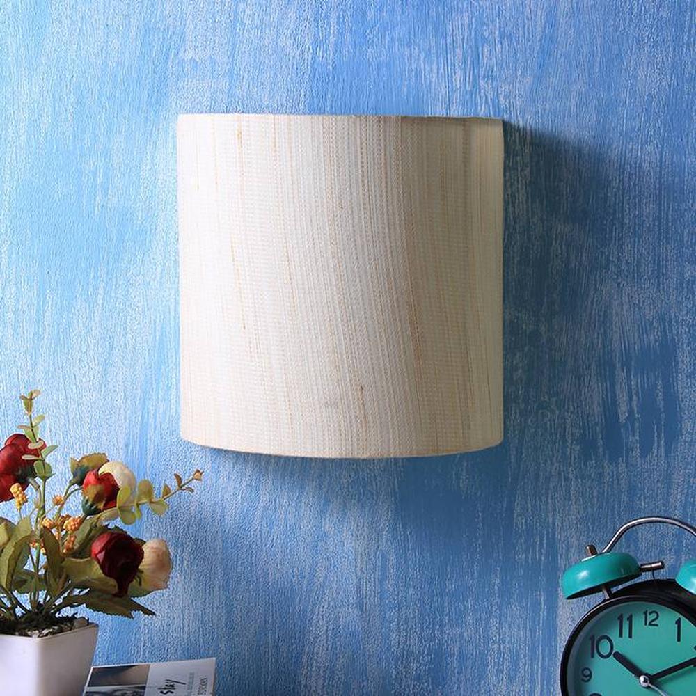 Erlene Off White Fabric Wall Light