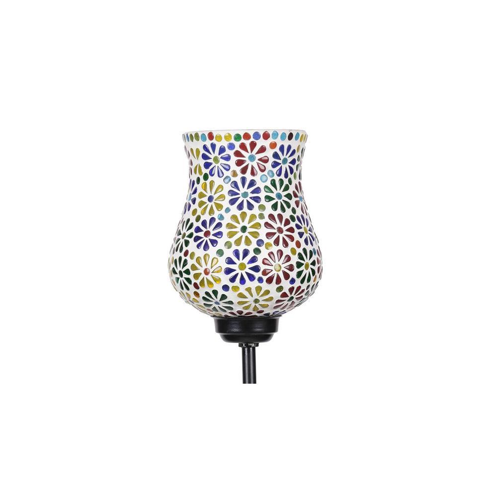 Jon Black Glass Shade Floor Lamp