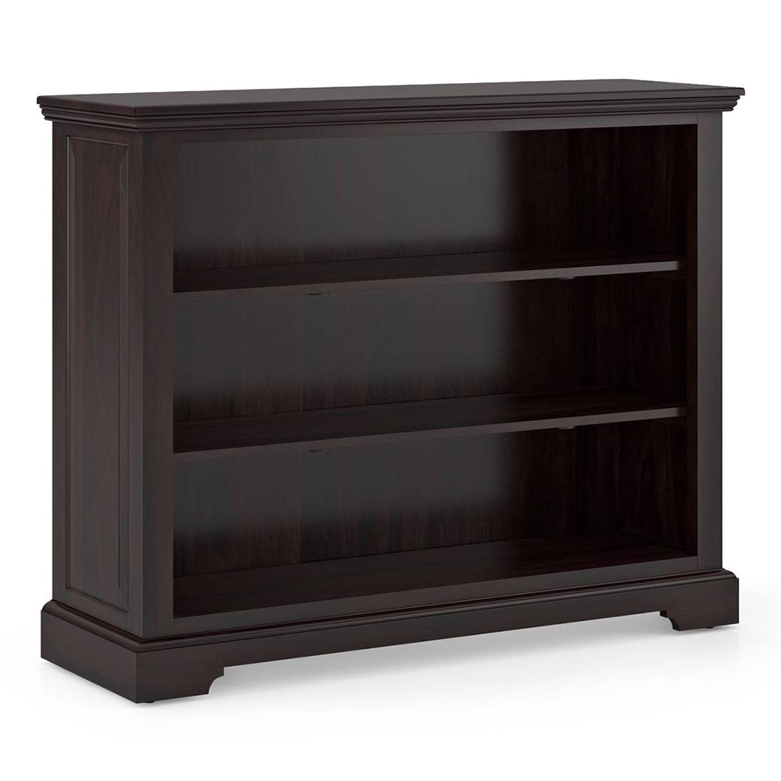 Mateo Solid Wood Bookshelf in Mahogany Finish