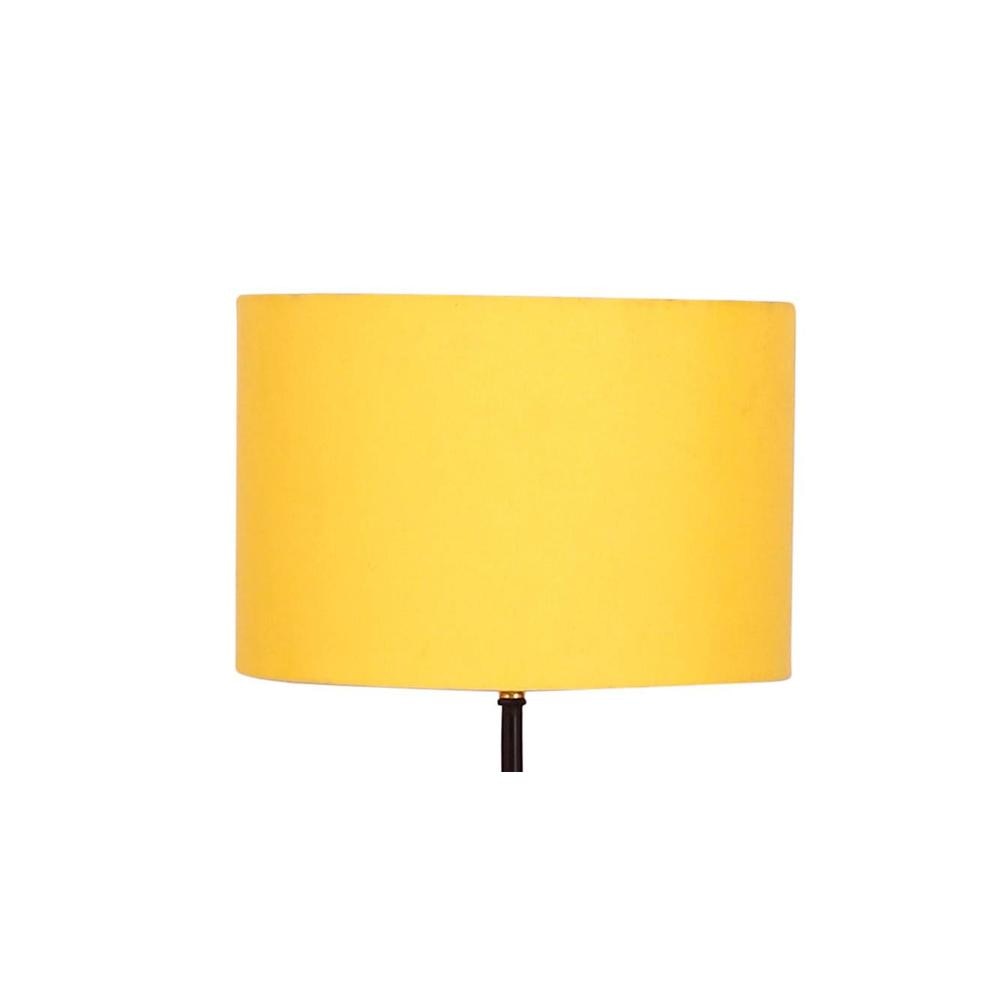 Emme Yellow Cotton Shade Floor Lamp