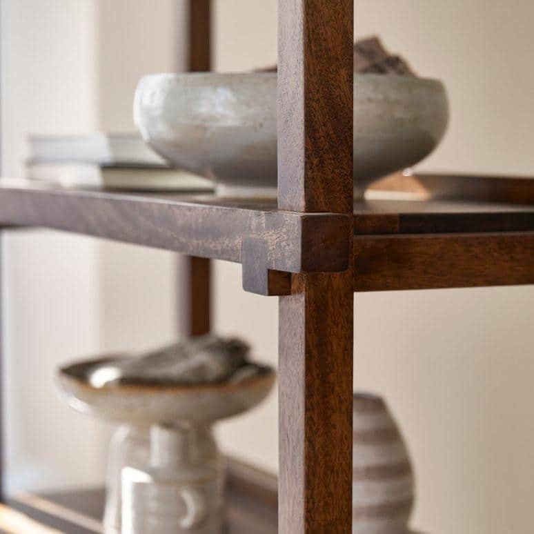 Lala XL Solid Wood Bookshelf in Provincial Teak Finish