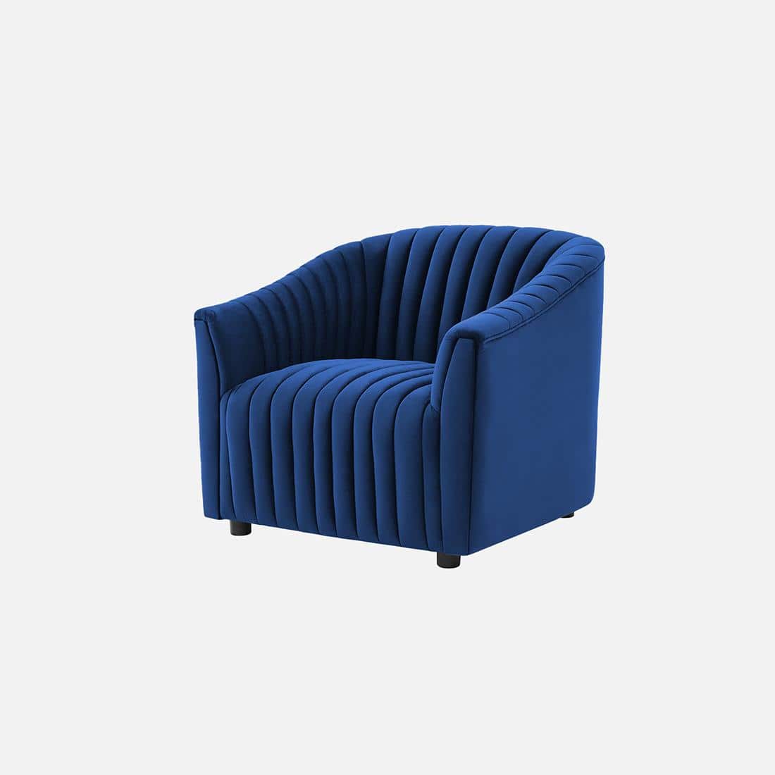Camro Fabric Sofa (Navy Blue)