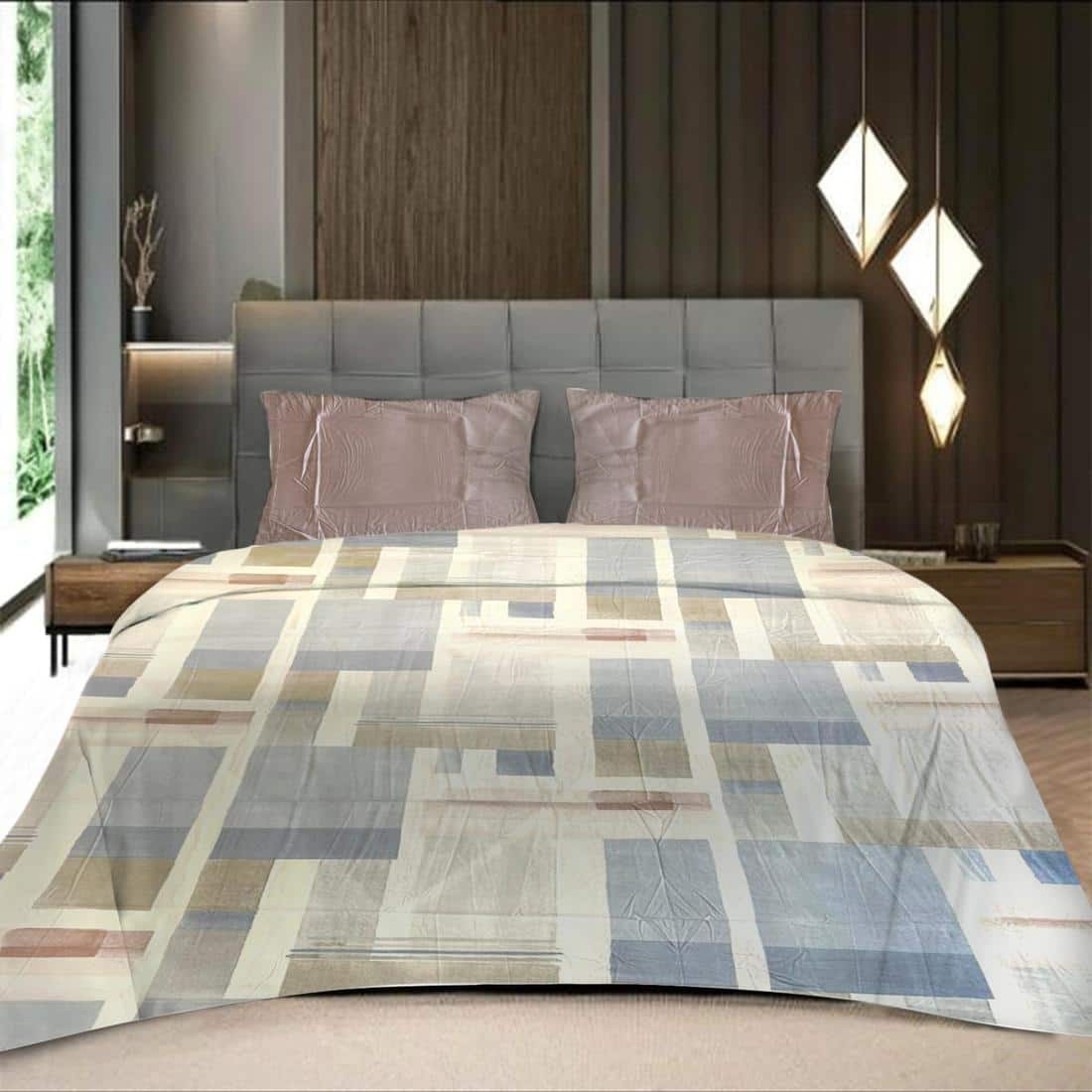 Threads Silky Touch Premium Super King Size Flat Bedsheet 275 x 275 cms