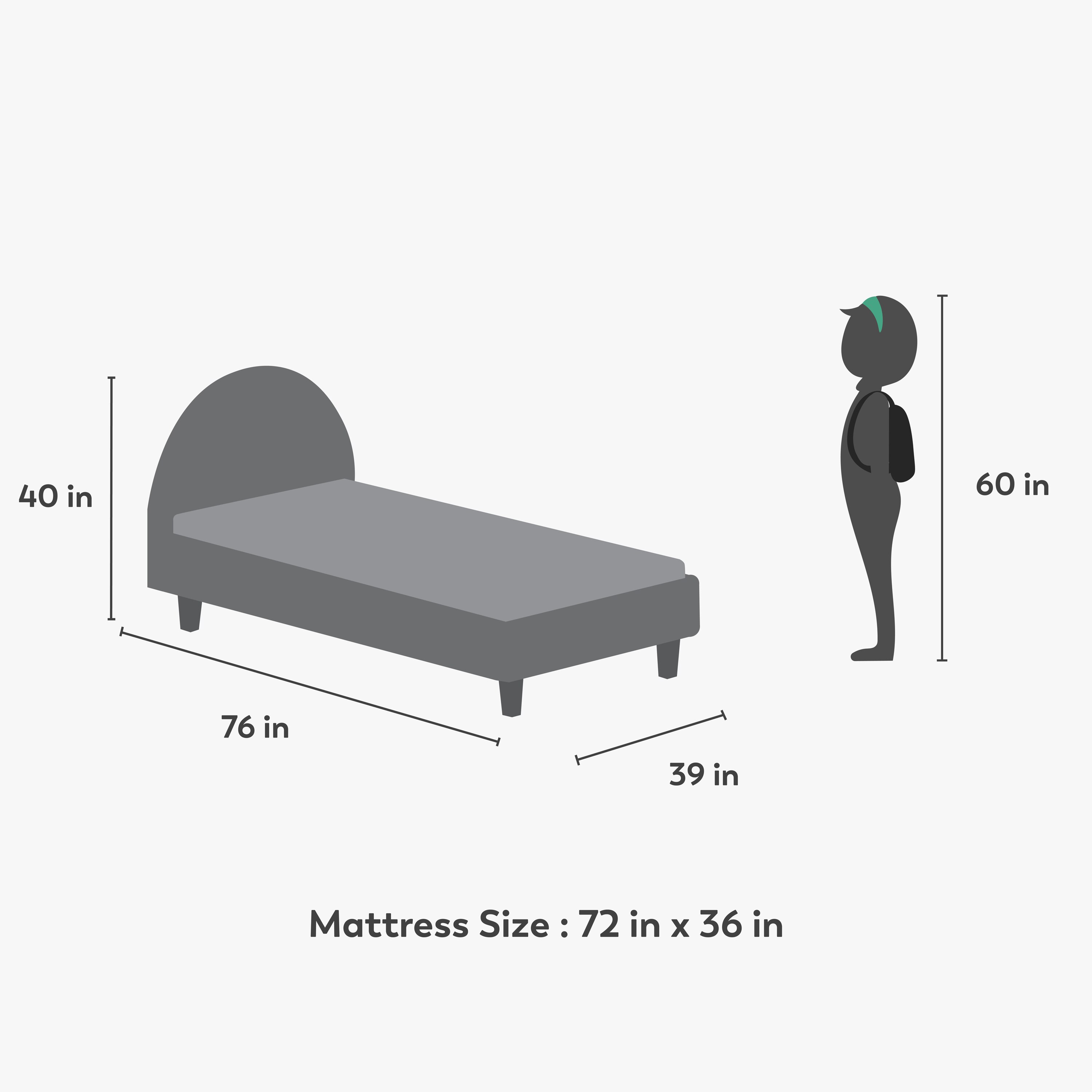 Shoodle Teen Bed In Blue Colour