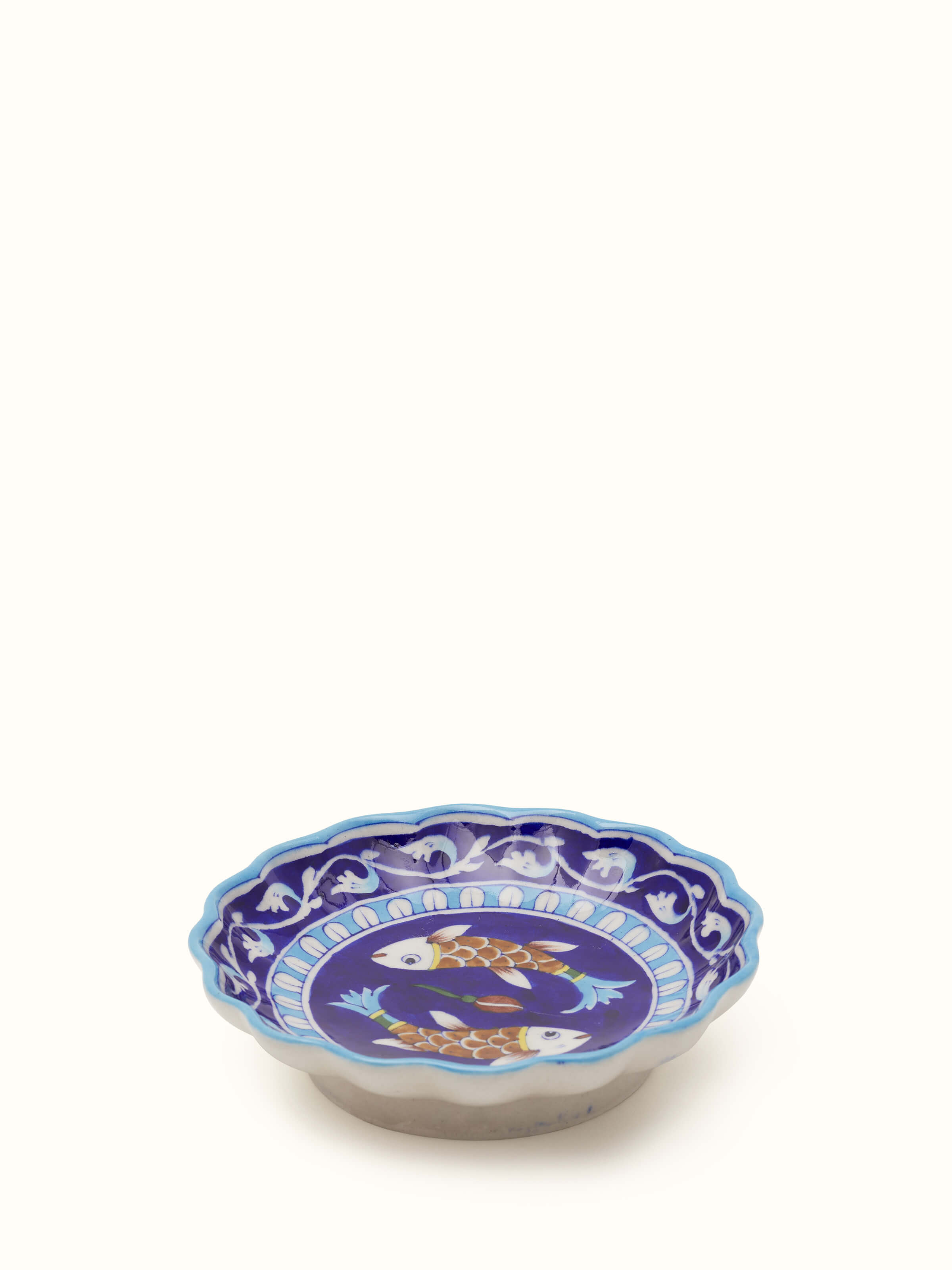 Blue Pottery Ceramic Decorative Plate