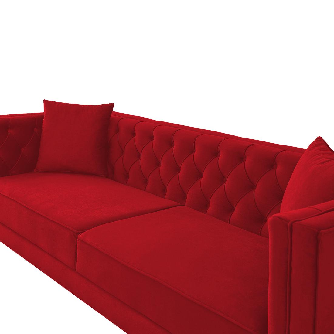 Haruko Fabric Sofa - Red