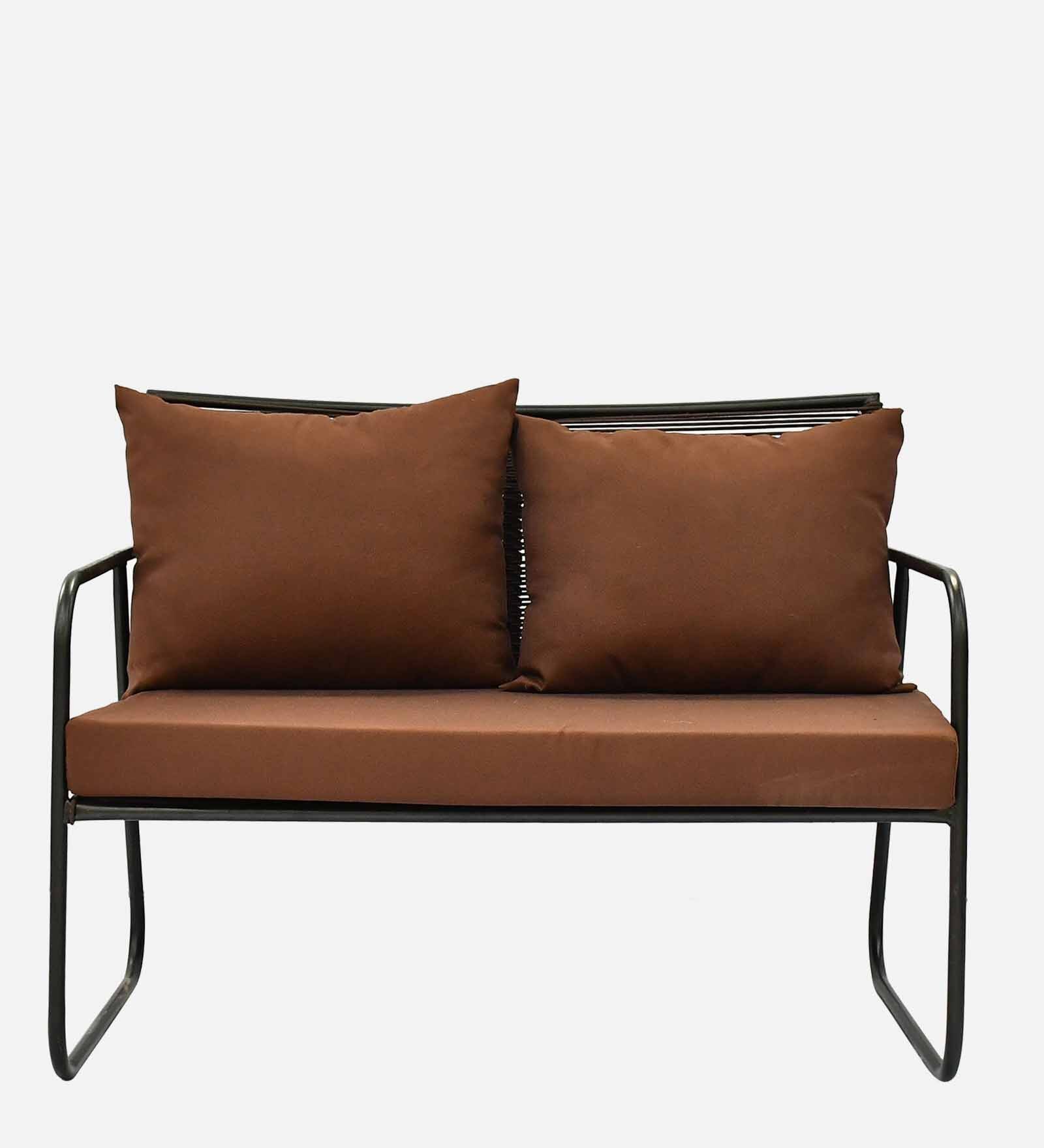 Bardelona 2+1+1 Seater Rope Sofa Set in Brown Finish