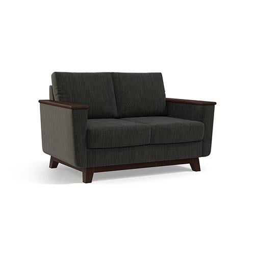 Corby Premium 2 Seater Fabric Sofa in Graphite Grey Colour