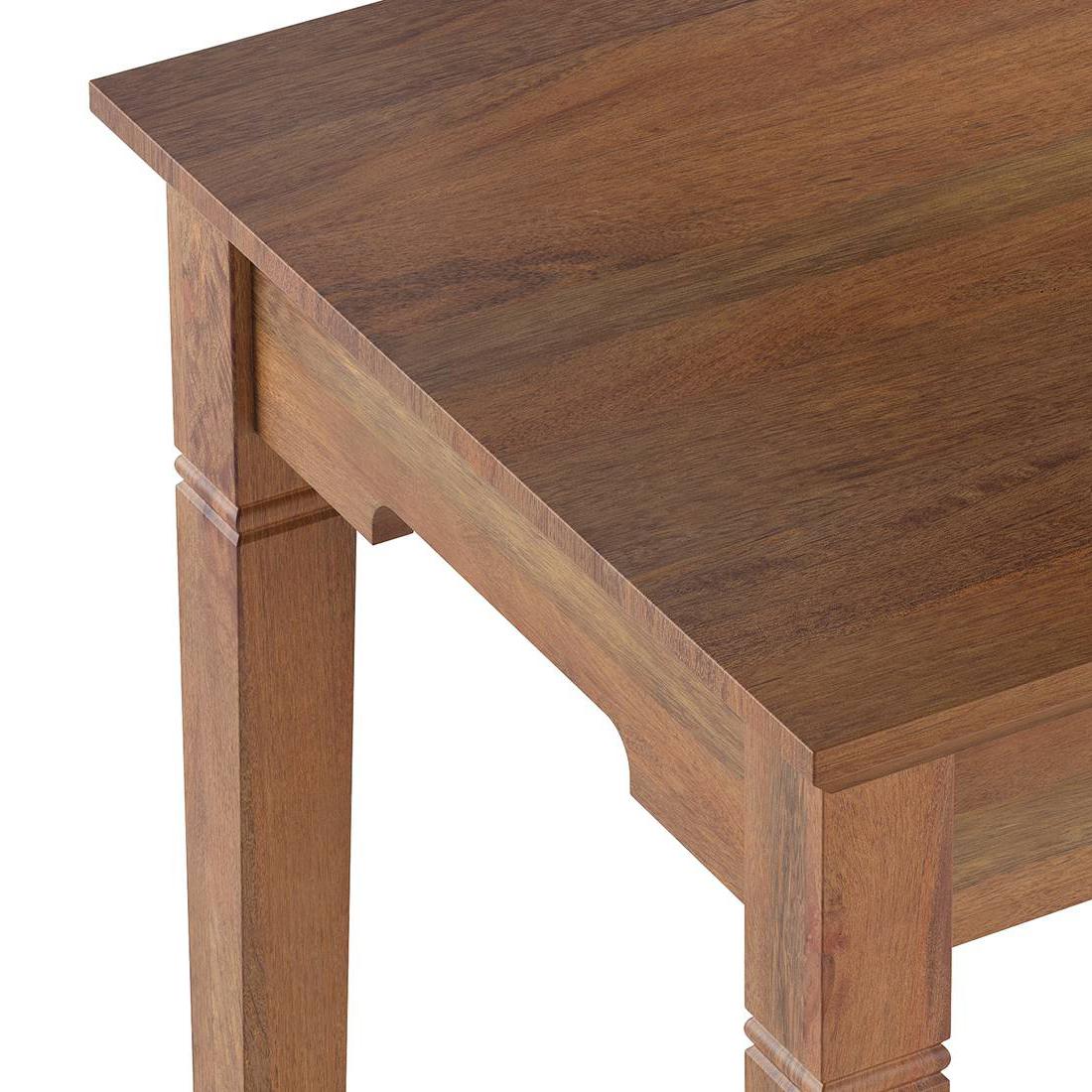 Malabar Solid Wood Study Table in Amber Walnut Finish