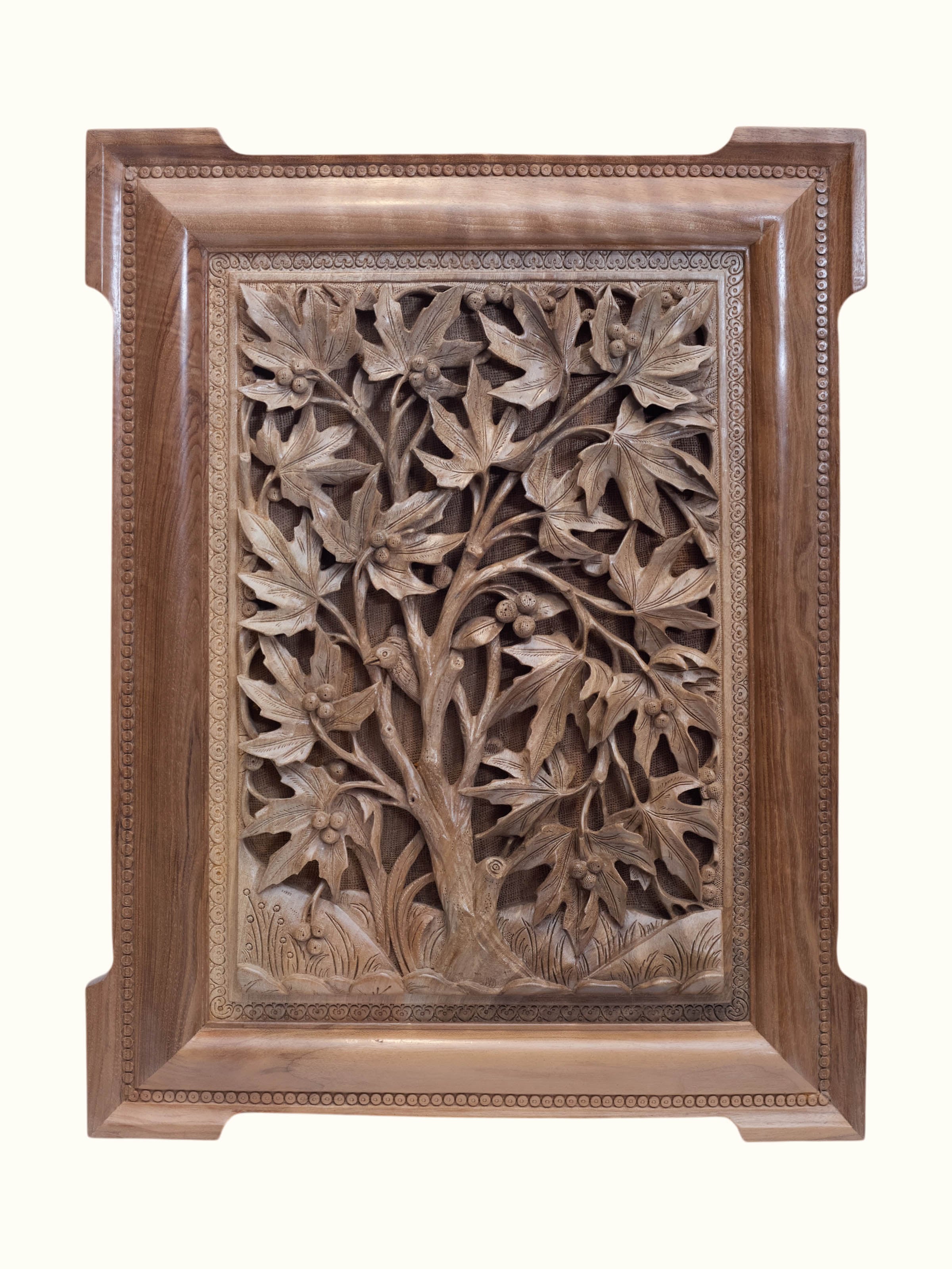 Chinar Nama Walnut Wood Wall Hanging