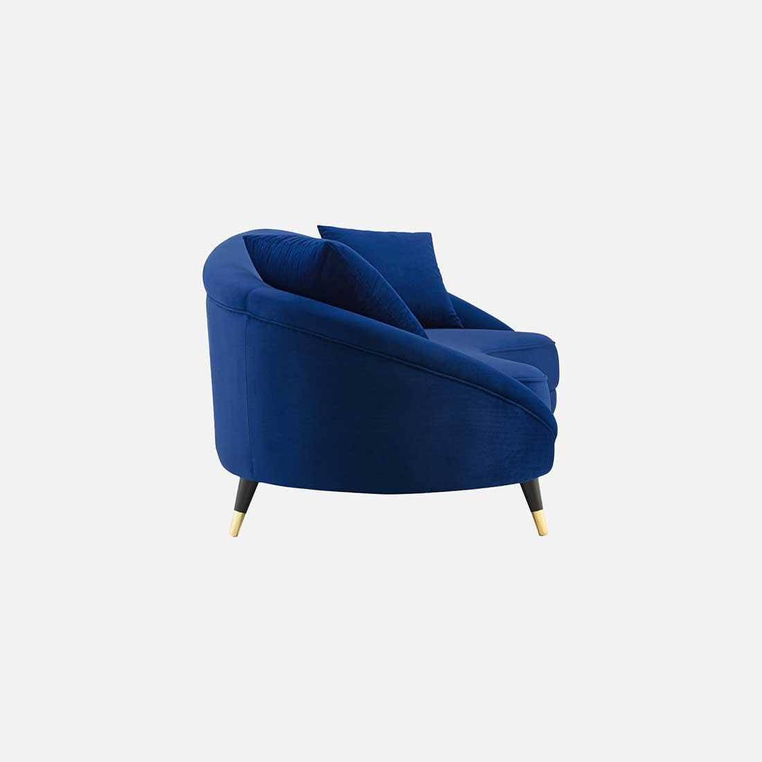 Corpen Fabric Sofa (Navy Blue)
