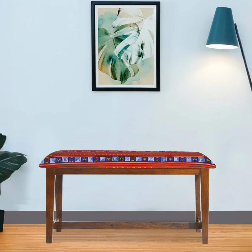Galene Solid Wood Bench In Provincial Teak Finish