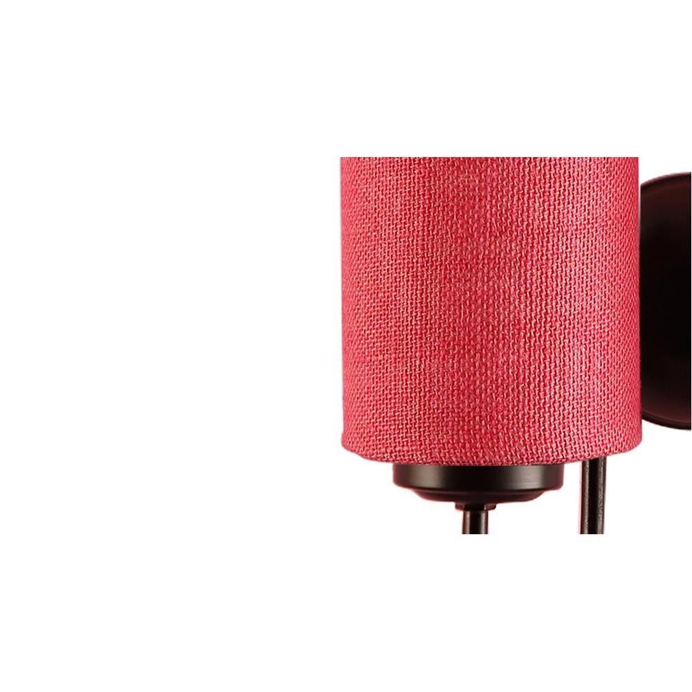 Rayanna Pink Natural Fiber Wall Light