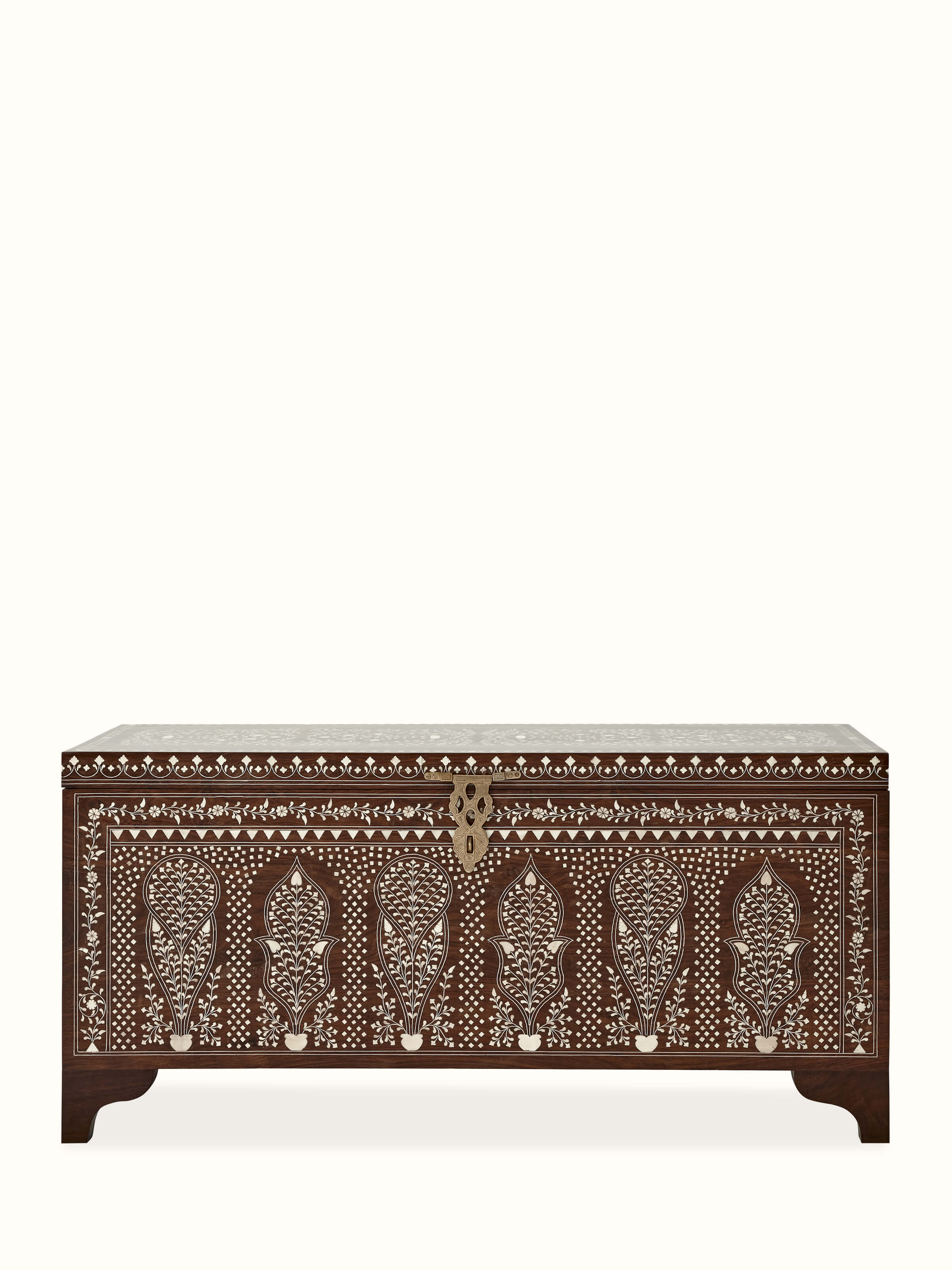Sheesham Wood Bone Inlay Trunk