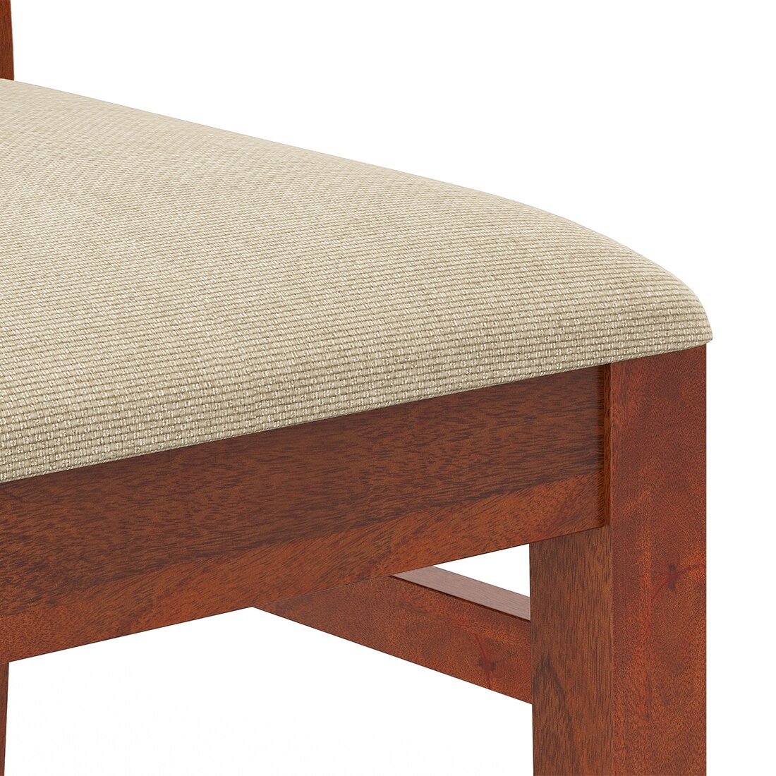 Atlas Crest Storage Solid Wood 6 Seater Dining Table With Atlas Dining Chairs Set